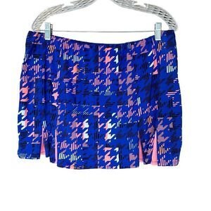 Women's Tankini Skirt Swim Bottom Blue/Peach Size XL